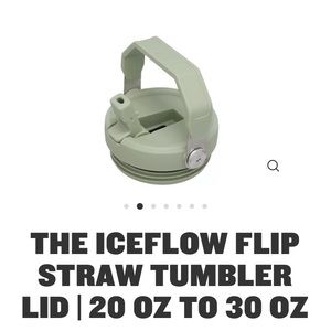 Stanley tea green flip straw 20 30 oz water bottle lid